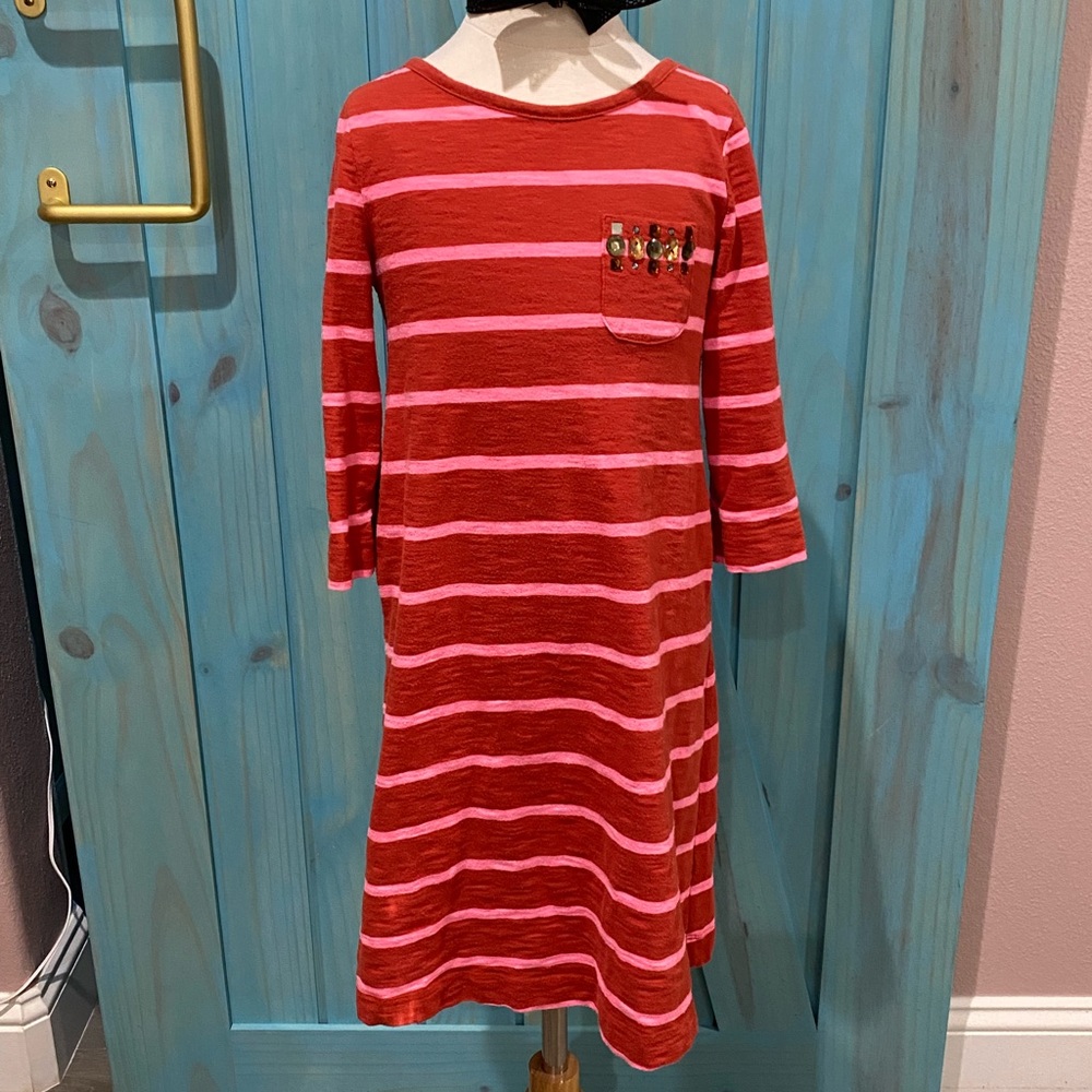 Old Navy Girl’s Orange/Pink Cotton Dress -7/8Y